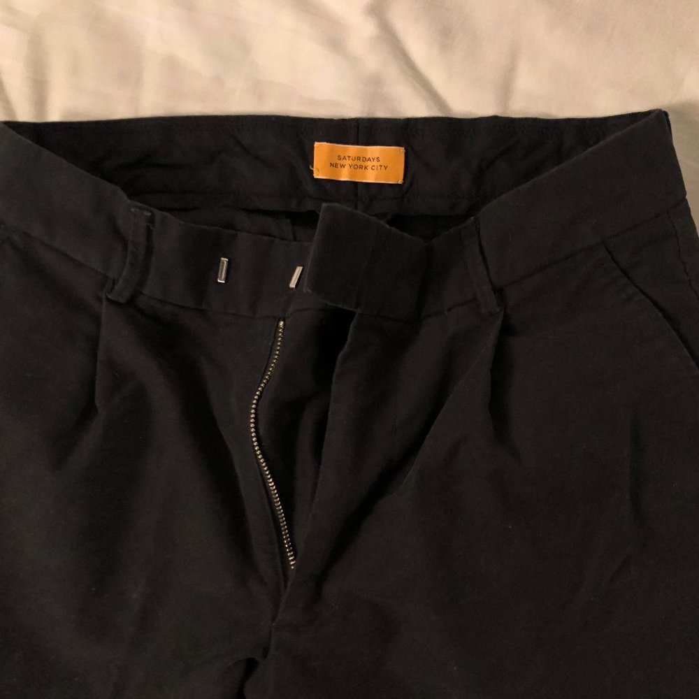 Saturdays NYC black tapered pants